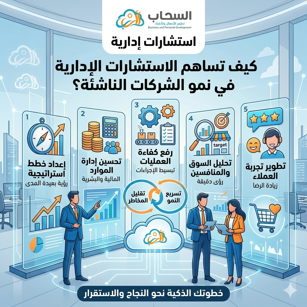 كيف تساهم الاستشارات الإدارية في نمو الشركات الناشئة؟